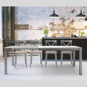Mesa cocina extensible Txindoki 110x60 cm de diseño moderno