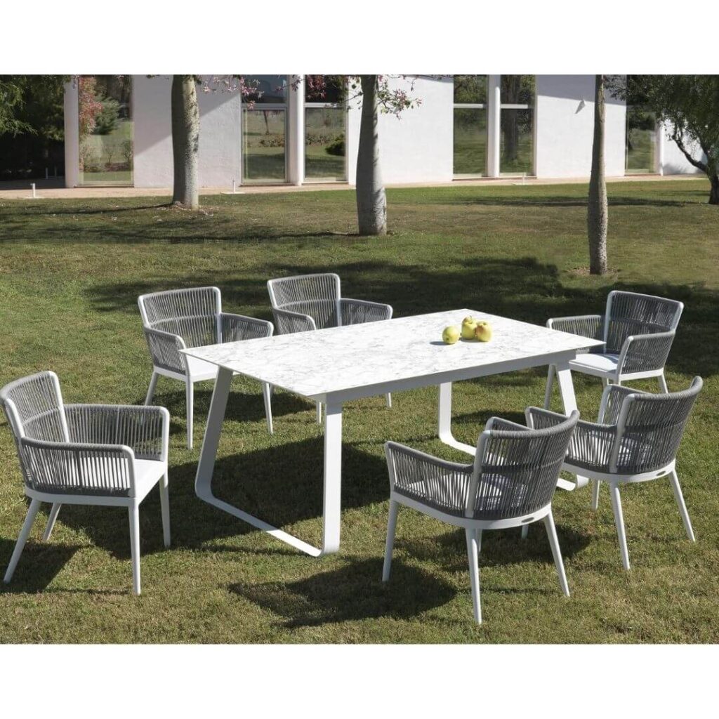 MESA DE JARDIN NIZA Y SILLAS DE JARDIN MILANO, GRAN CALIDAD